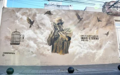 Arte urbano con historia: el mural del Indio Solari que ya es parte del recorrido por Salta